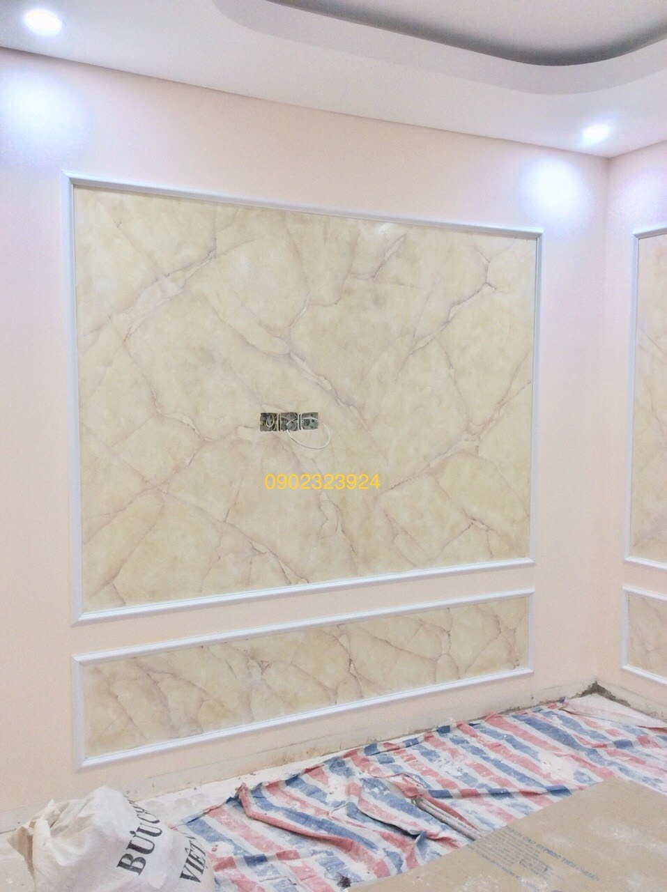 trang trí sơn phòng khách