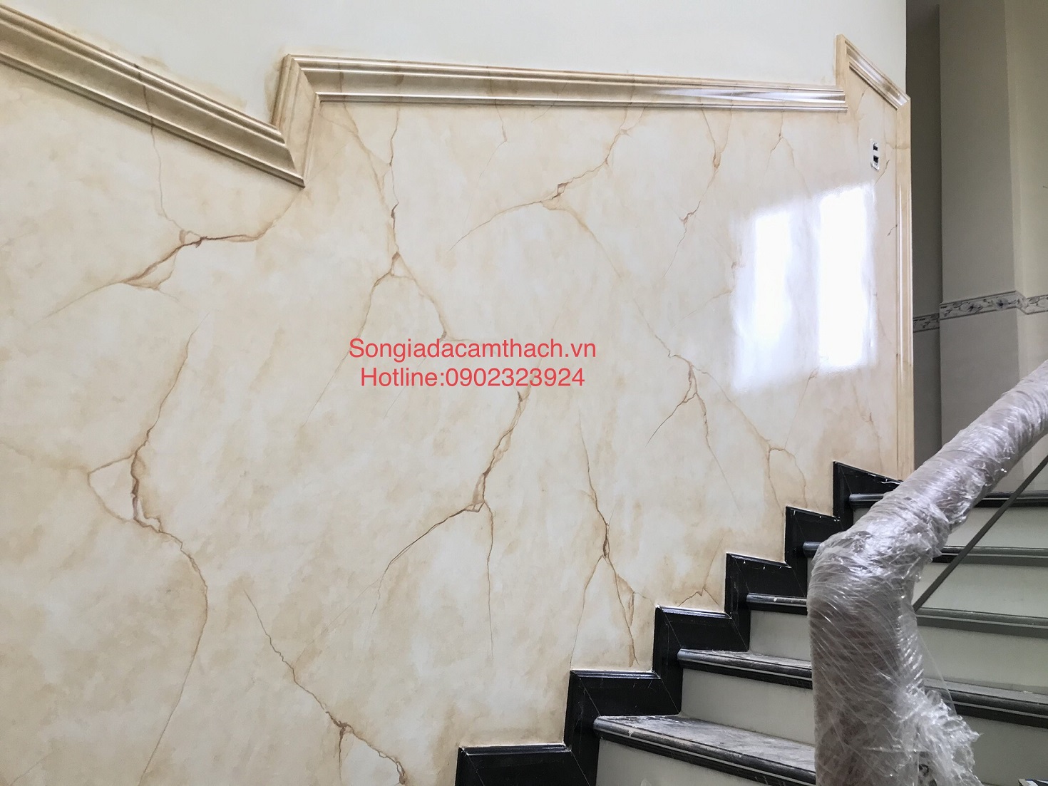 Các mẫu sơn giả đá cầu thang đẹp