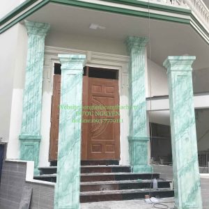 mẫu cột vuông sơn cẩm thạch