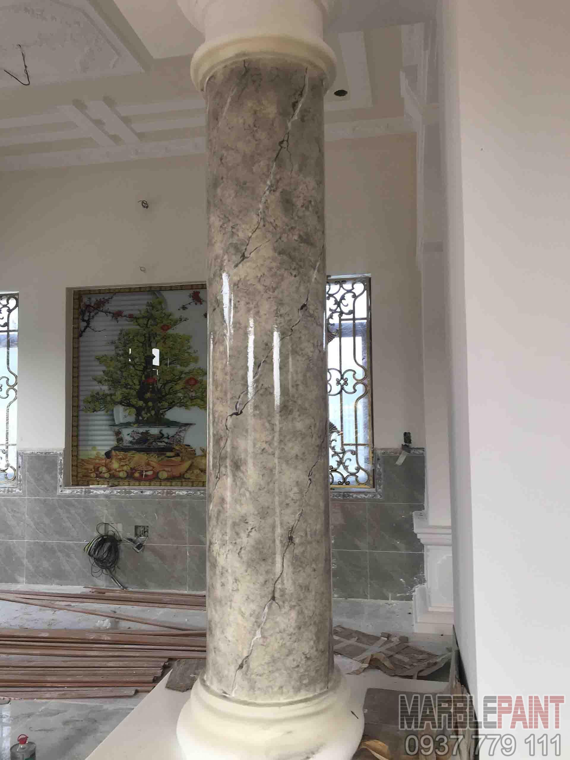 Những mẫu cột giả đá cẩm thạch 3D nội thất sang trọng