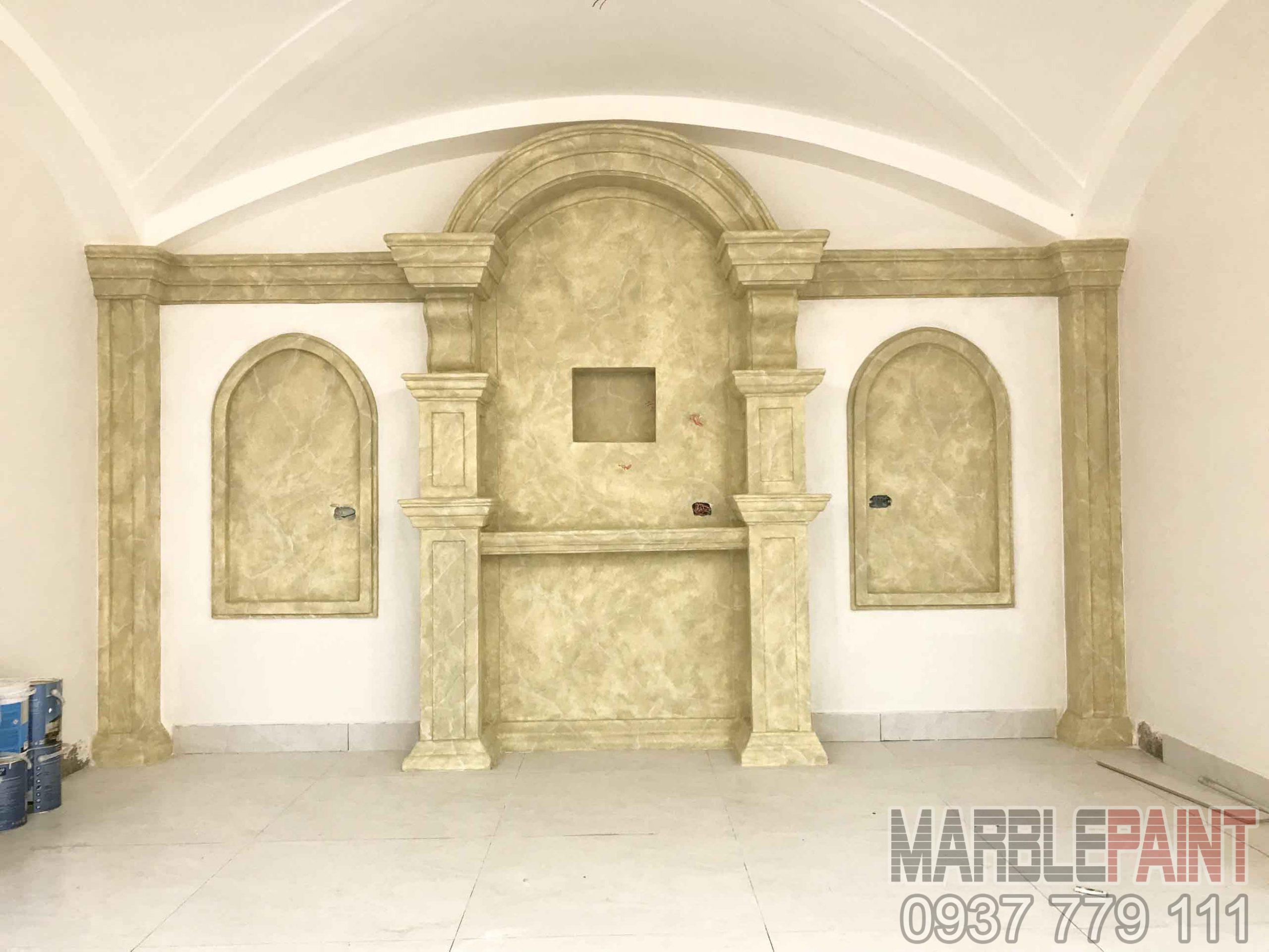 sơn giả đá nhà thờ