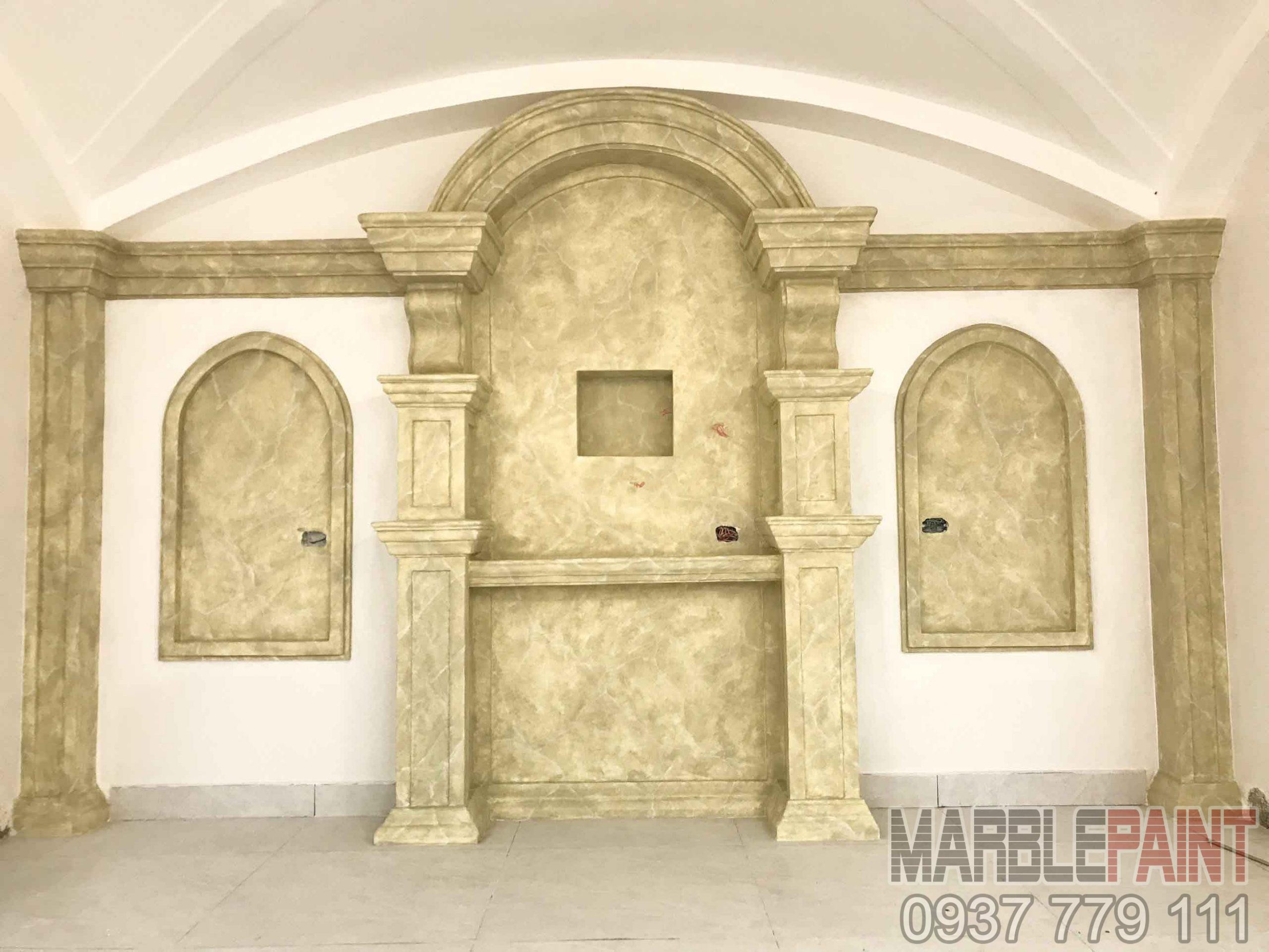 sơn giả đá nhà thờ