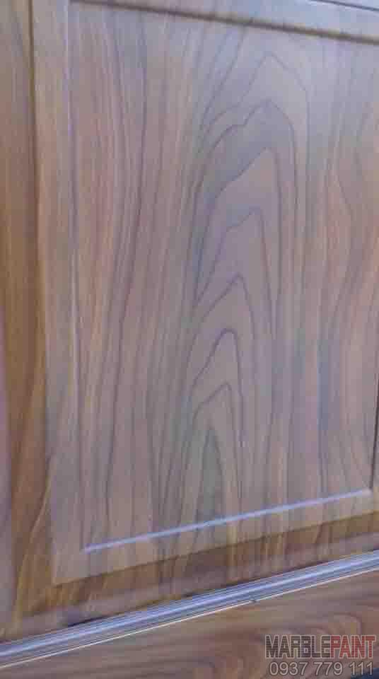 Sơn giả gỗ cửa sắt