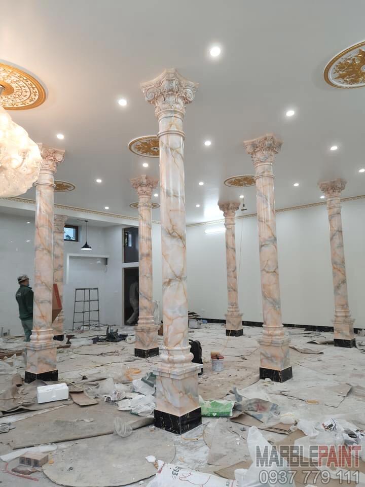 mẫu cột giả đá