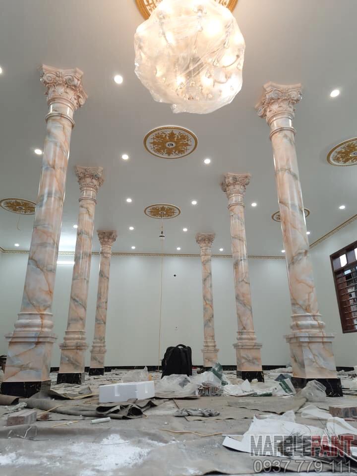 mẫu cột giả đá