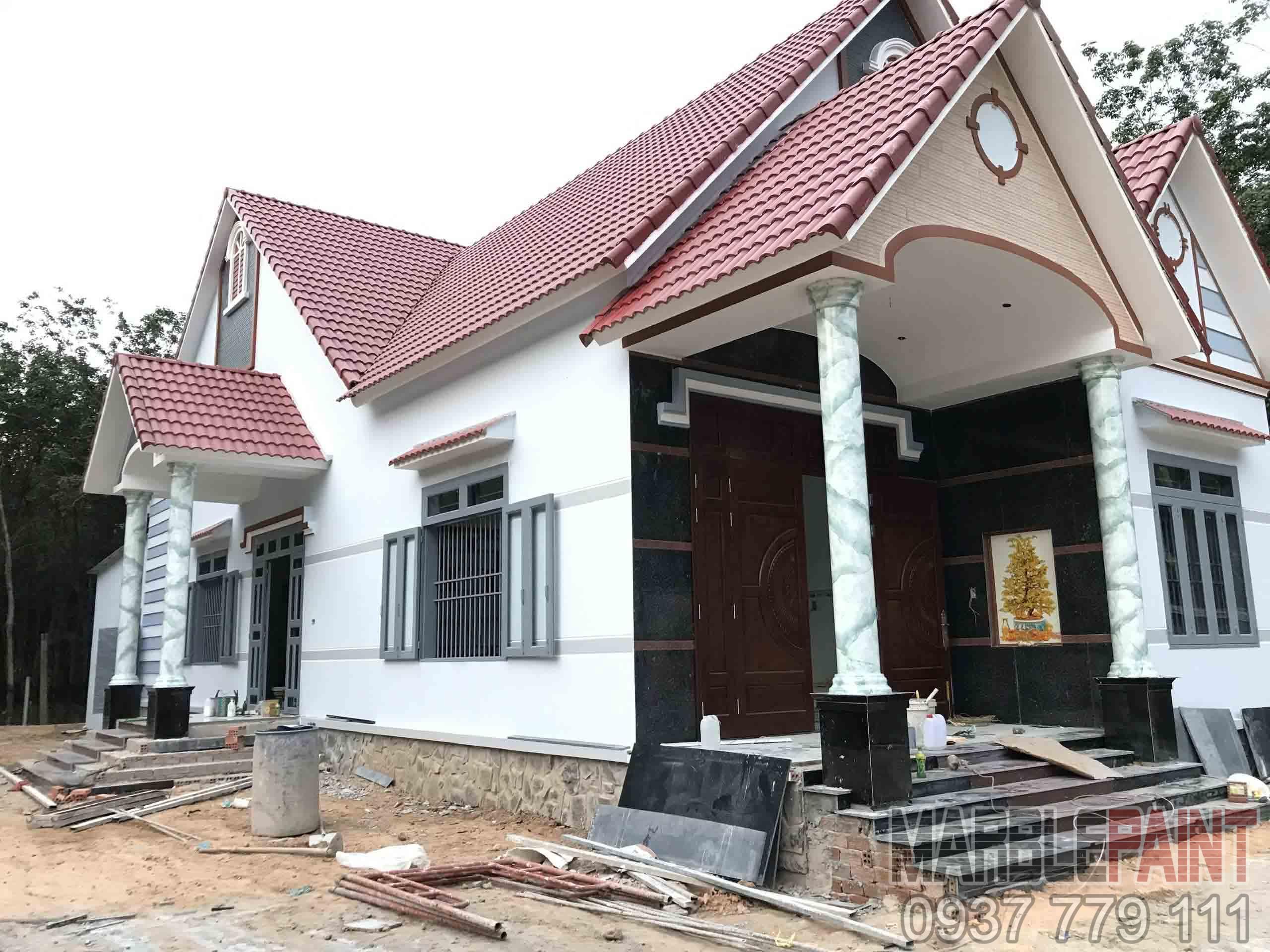 thi công sơn giả đá cẩm thạch quận 12